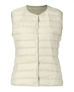 2022 New Autumn Winter Women Ultra Light Down Vest Jacket Women Solid Color Down Vest Winter Sleeveless Down Coat Outdoo
