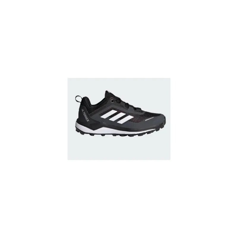 Adidas Terrex Agravic Flow K Trail Shoes (CBLACK/CRYWHT/SOLRED) Bambini