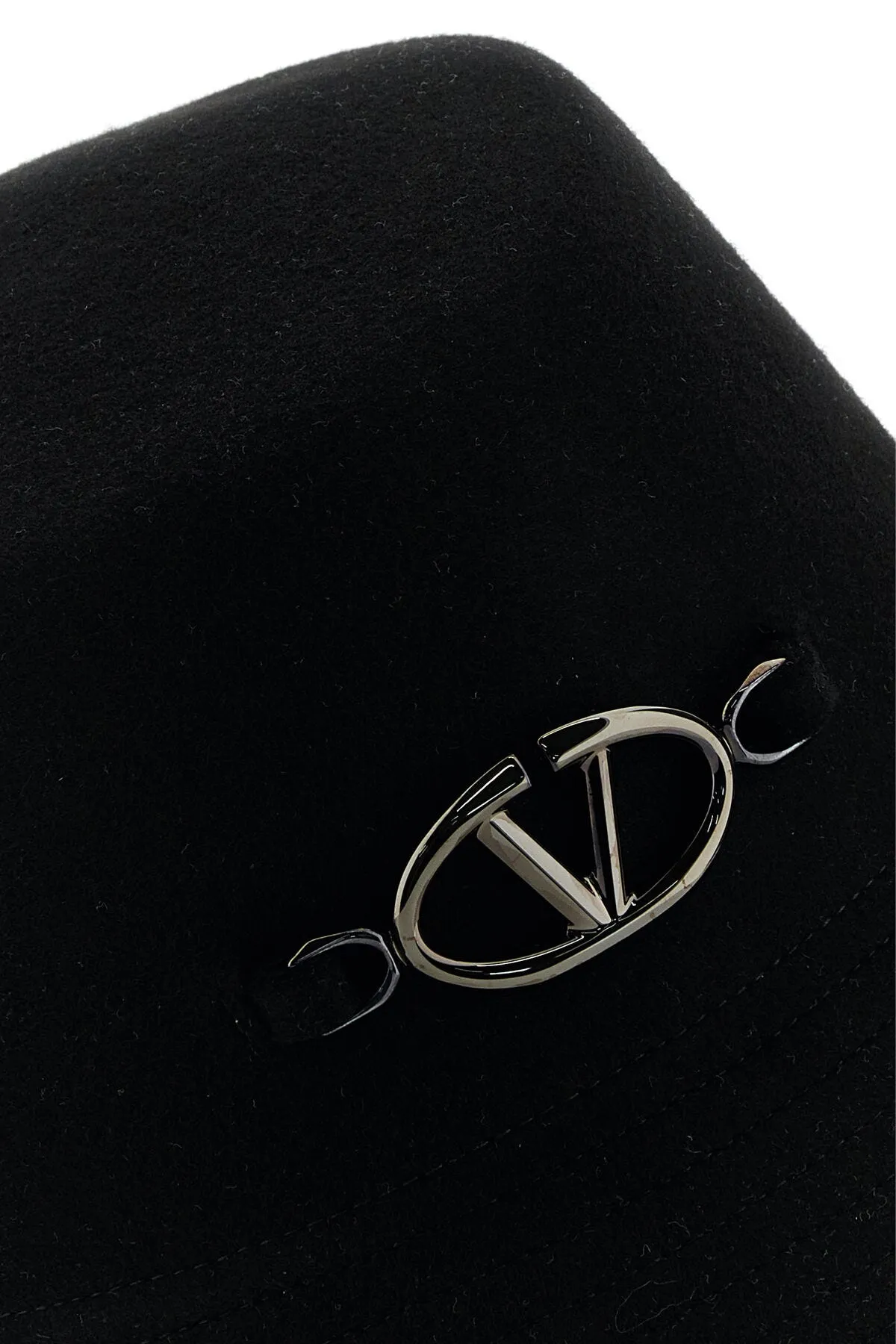 Black felt bucket hat    