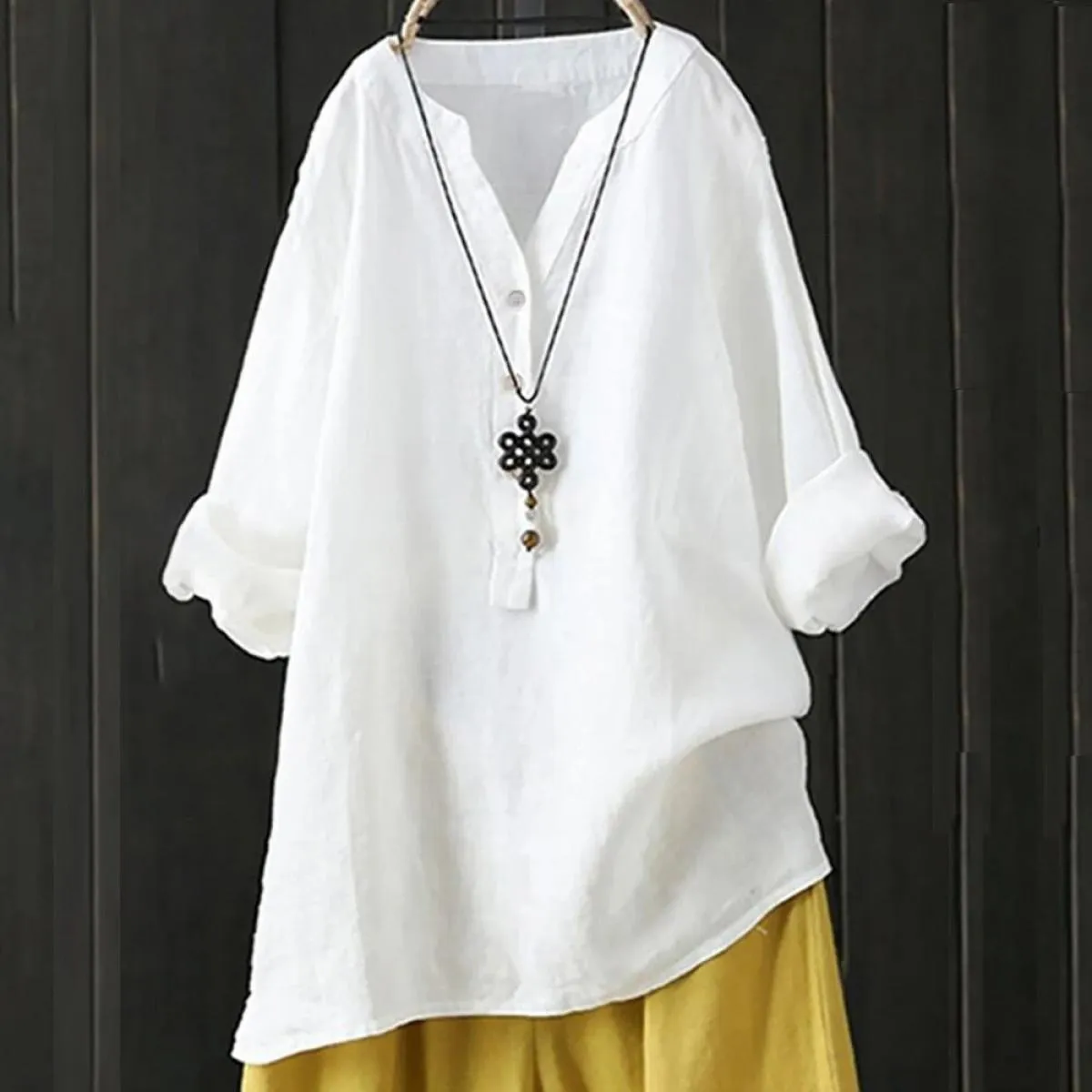 Camicetta Magliette e camicette Delle Donne 2024 Autunno E Inverno Elegante Camicia Casual di Base Magliette Abbigliamento Femmi
