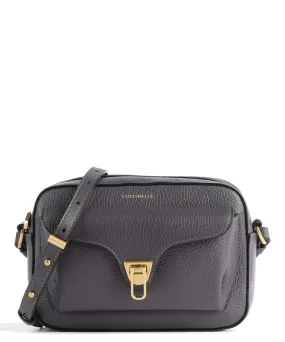  Coccinelle Beat Soft Borsa a tracolla pelle di vacchetta grana grigio scuro  