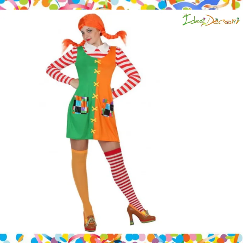 Costume Bambina Monella calze lunghe Pip vestito
