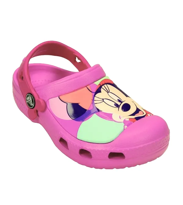 Crocs Creative Minnie Jet Set Clog girl's sabot sandal 202693-6U9 pink