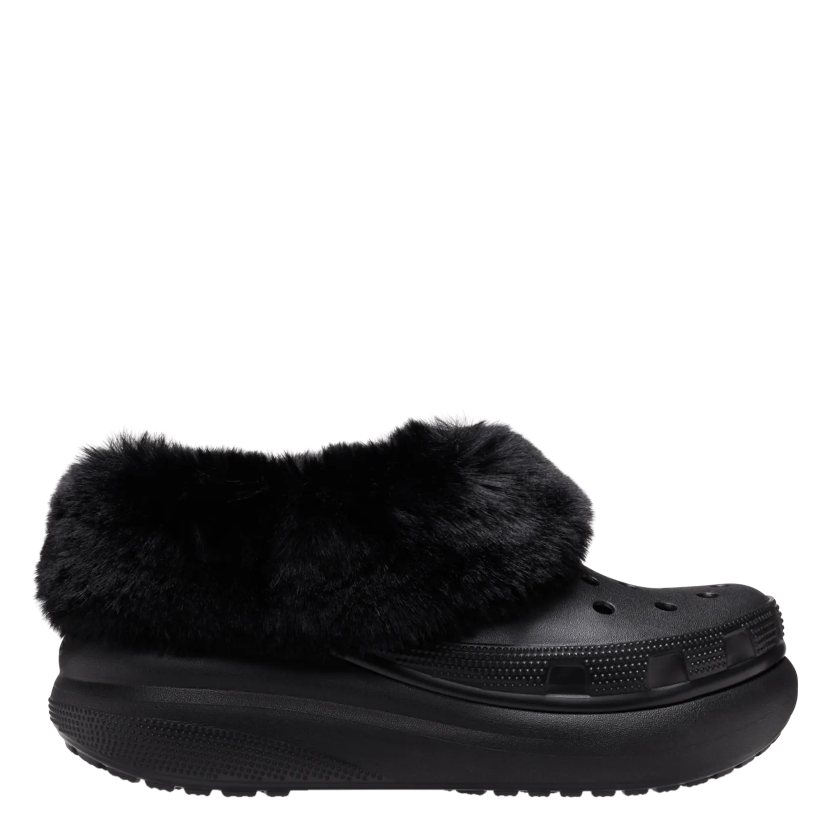  CROCS   FUREVER CRUSH - Sabot con zeppa bimateriale | Nero