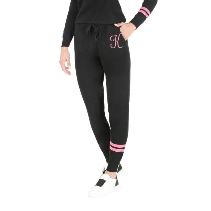 Crown of Edinburgh Cashmere pantalone nero   