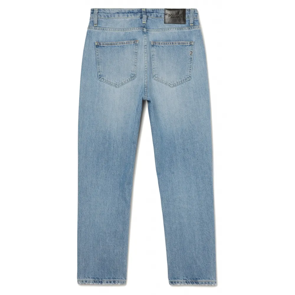 Dondup -  Jeans Cropped in Tela Non Slavata - Blu - Pantalone - Luxury Exclusive Collection