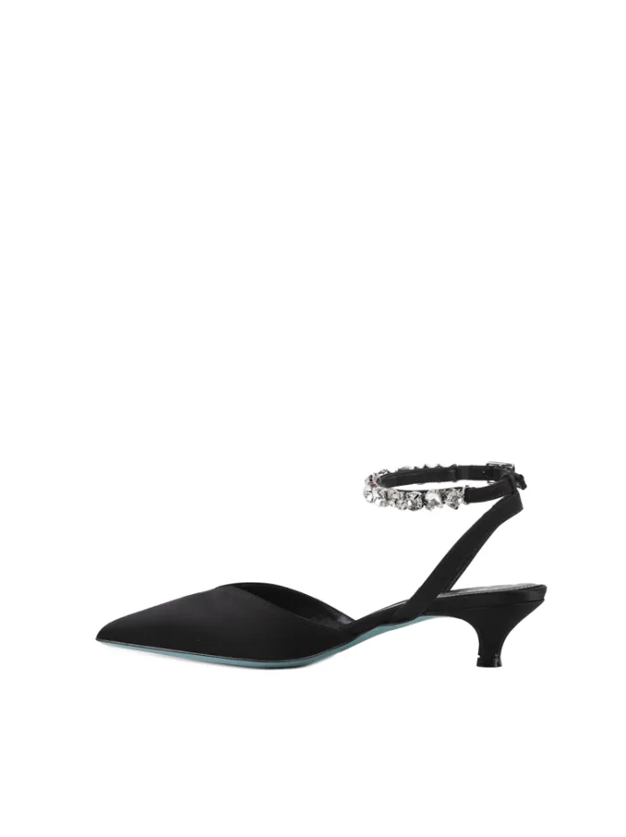 DÉCOLLETÉ AMANDA IN RASO NERO