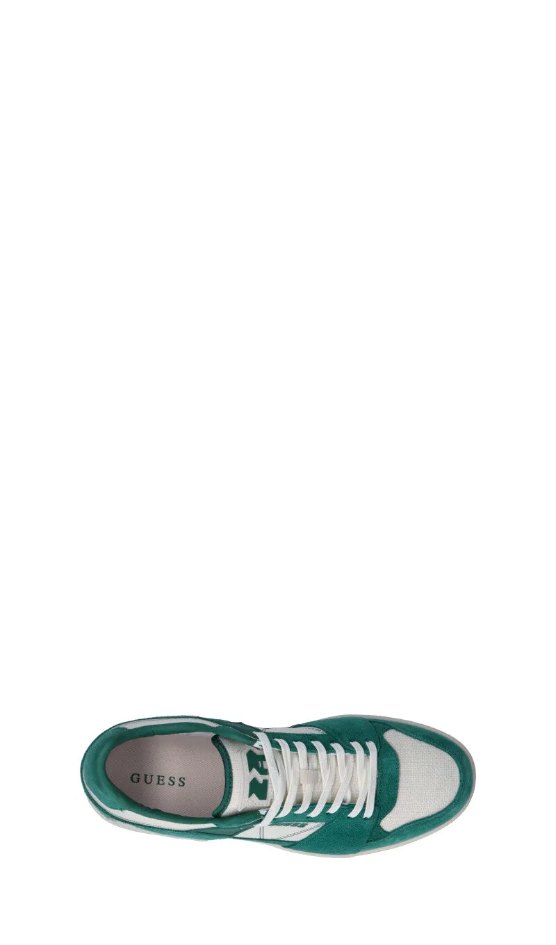GUESS Sneaker uomo beige/verde in pelle