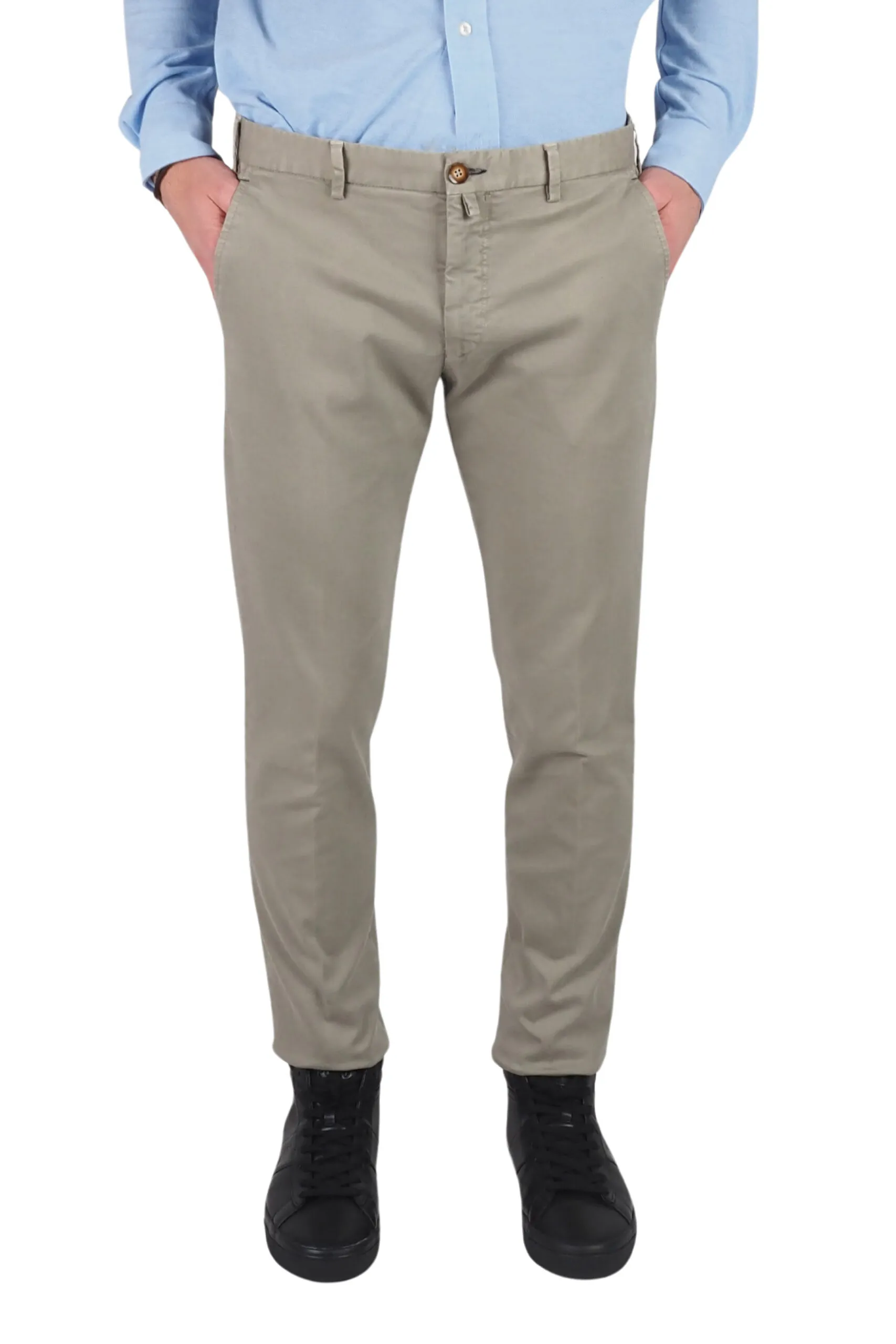 Lungarotti pantaloni beige invernali da uomo