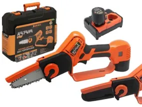 Mini Elettrosega per Potatura a Batteria 10.8V BRIXO Motore Bushless Barra 10cm Accessori PRO KATANA