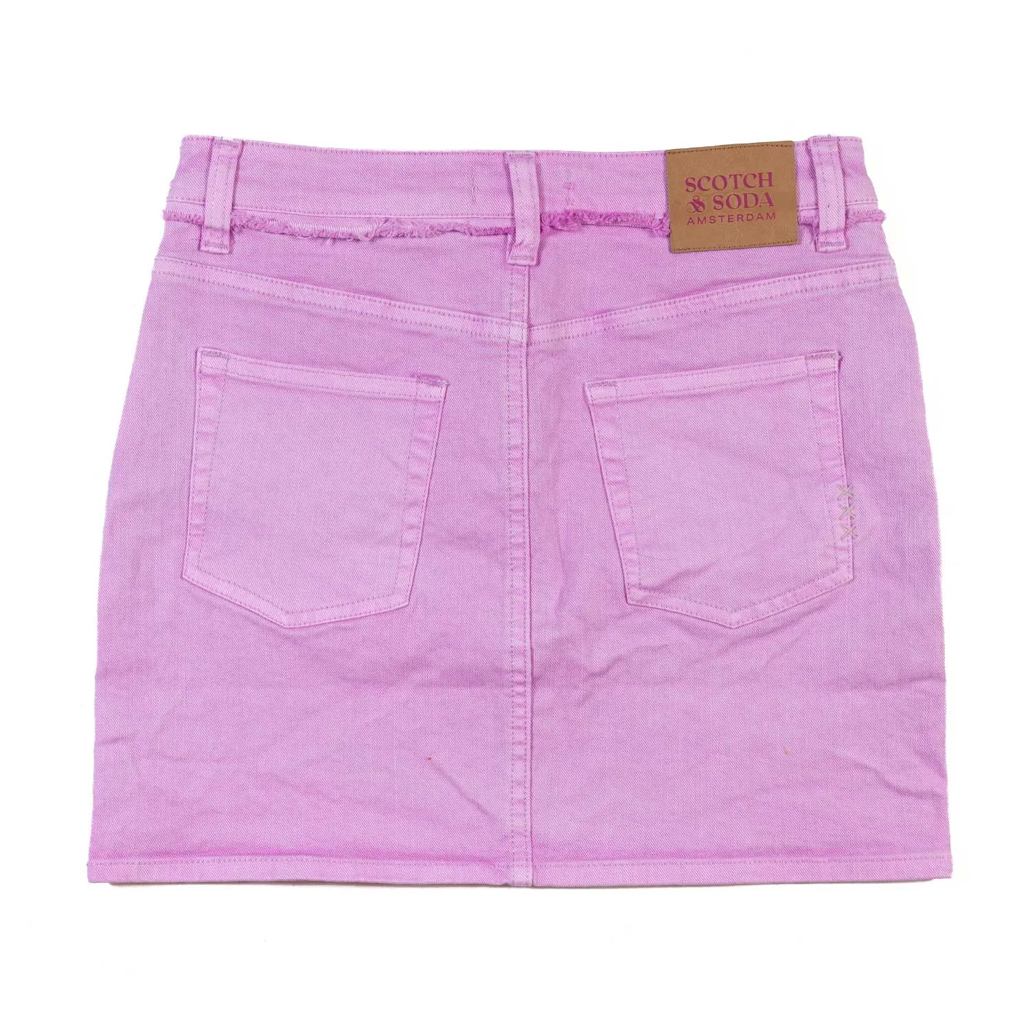 Minigonna Denim Rosa Bambina E Ragazza