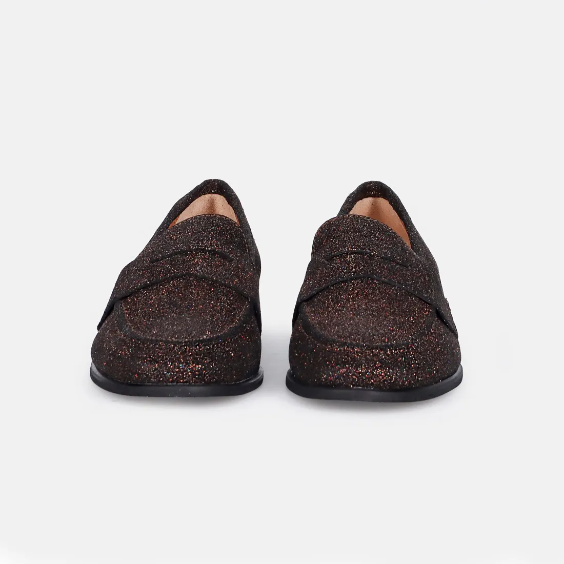 Mocassino da donna Belle Vie in camoscio marrone e multicolor