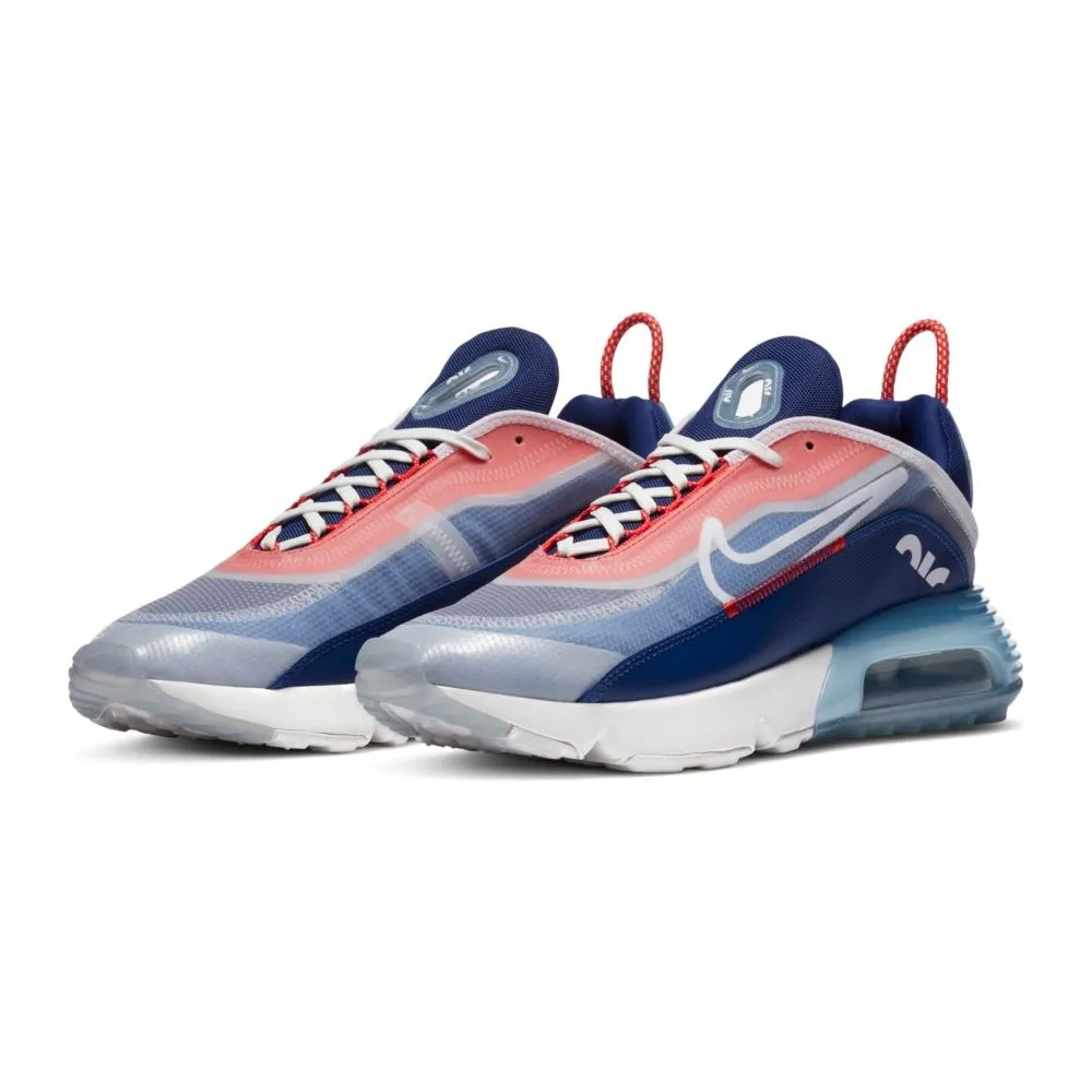 Nike Air Max 2090 - SCARPE/UOMO - WHITE/WHITE-CHILE RED-DEEP ROYAL BLUE - CT1091-101