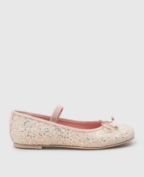 Pretty Ballerinas Ballerine beige per bambini Hannah con glitter 48793