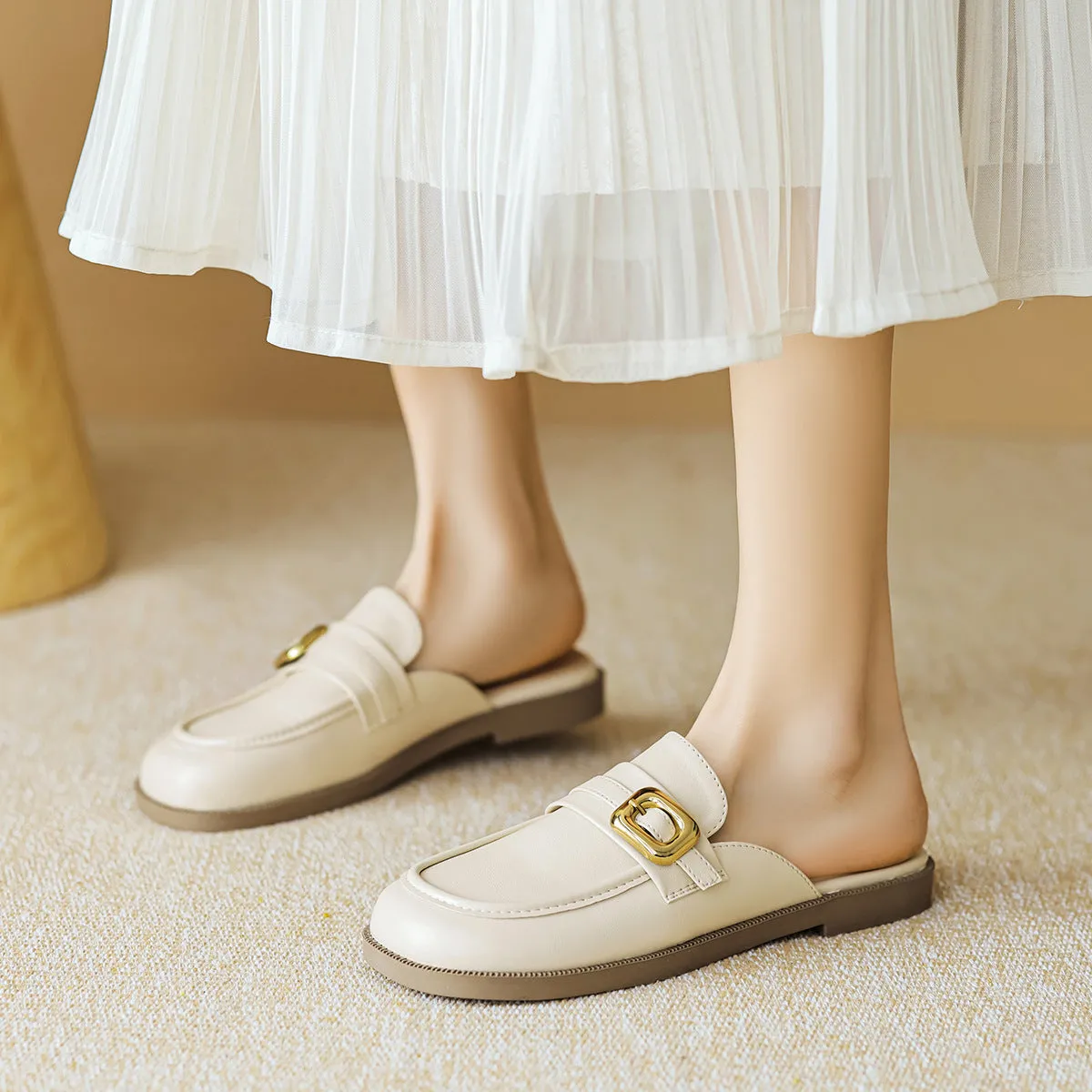 Sabot piatti morbidi casual minimalisti da donna