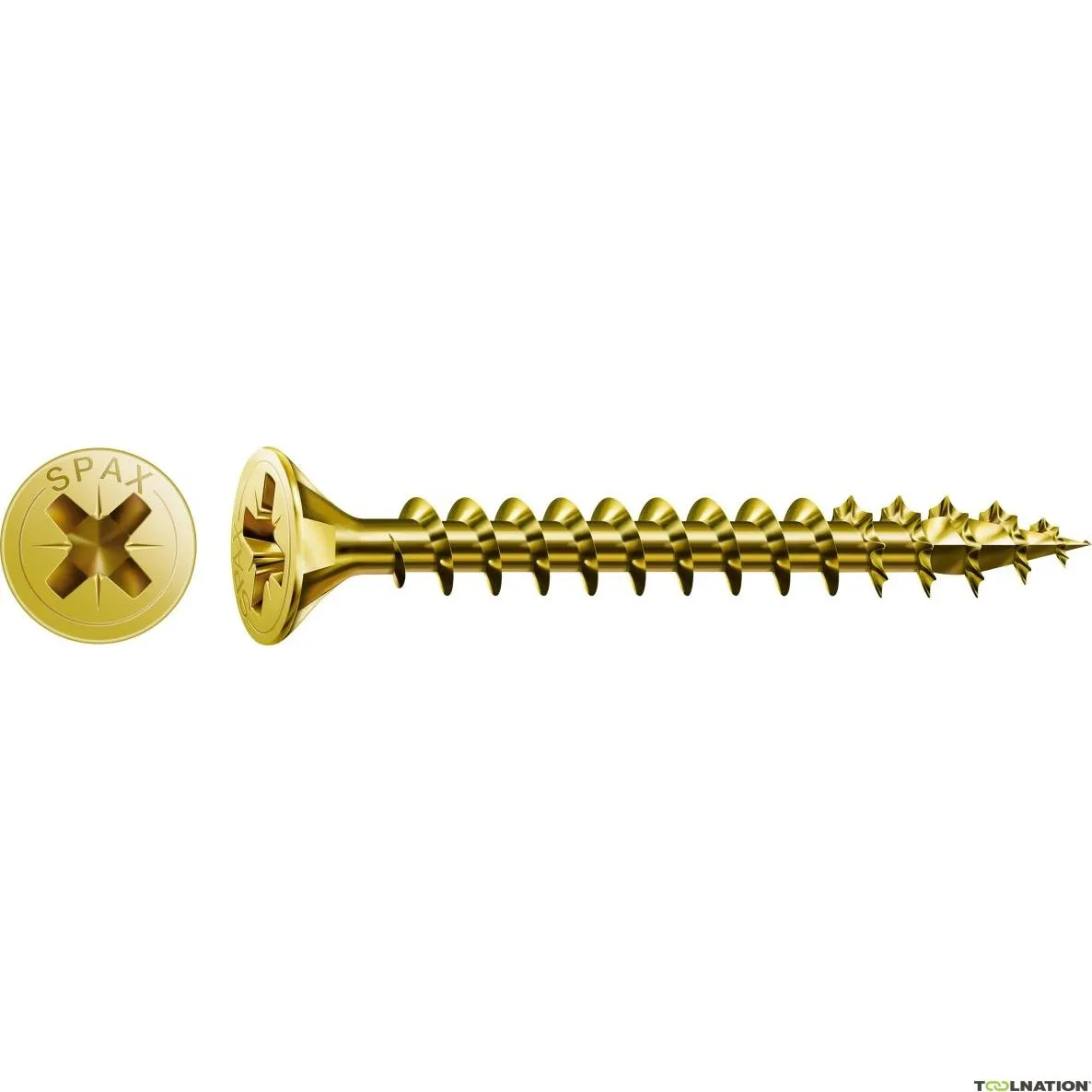 SPAX 1081020400305 Vite universale 4 x 30 mm, testa svasata, croce PZ2, filettatura intera, YELLOX - 1000ST