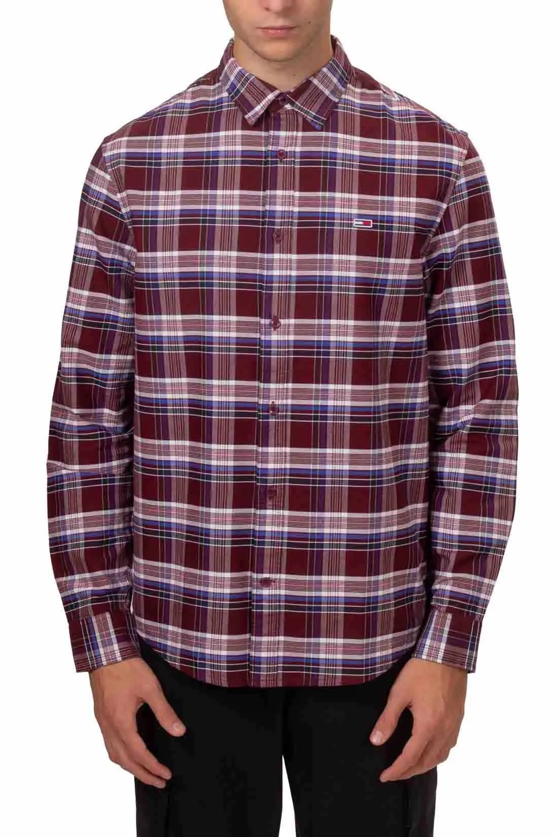 TOMMY JEANS Camicia uomo Oxford tartan