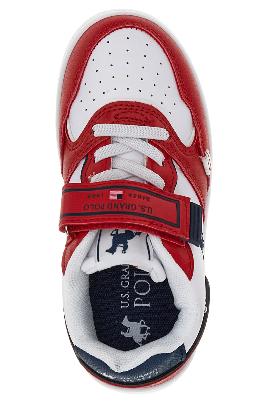   U.S. GRAND POLO Sneakers U.S. Grand Polo San Diego LTX Bianche e Rosse