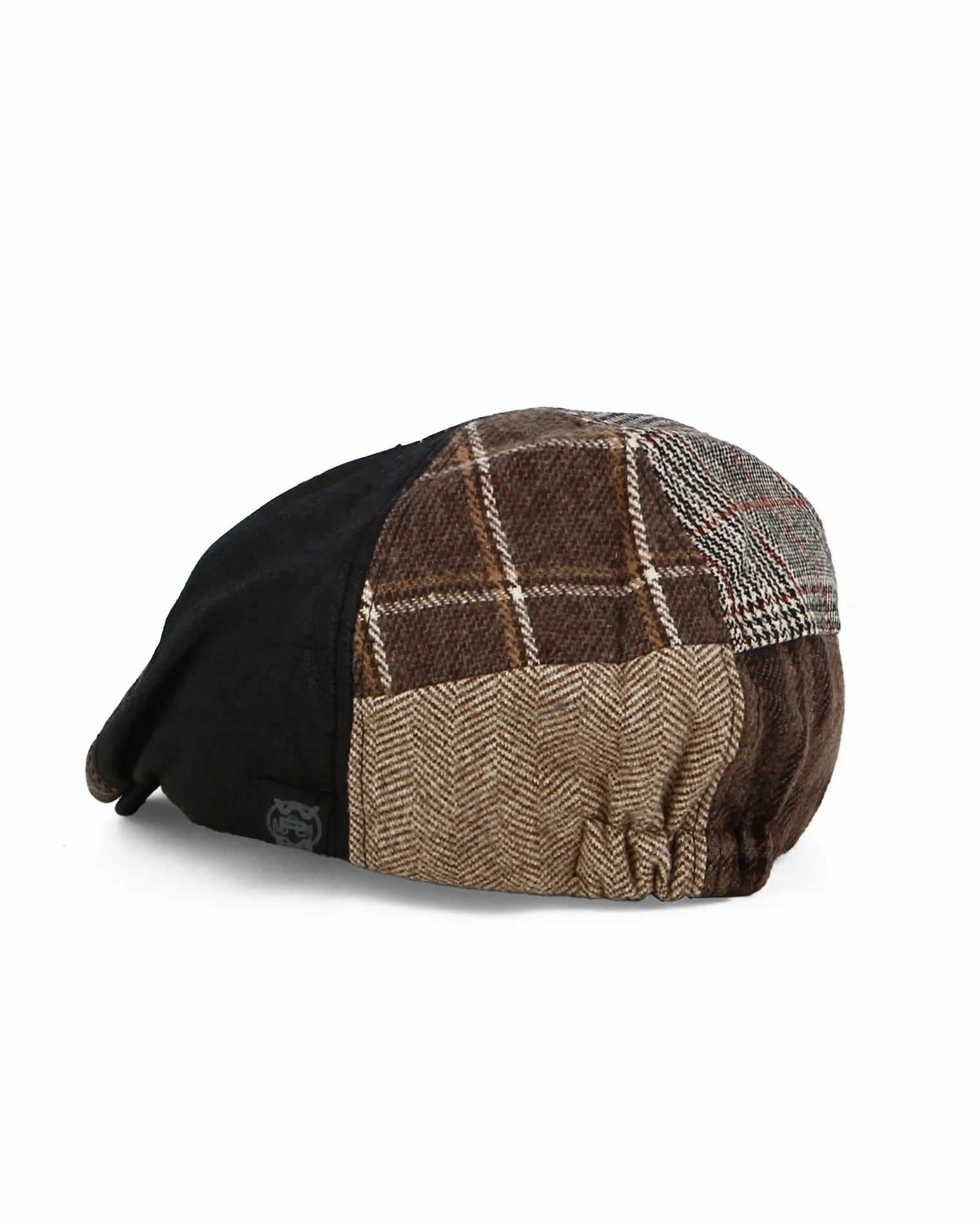 WAMPUM - Coppola patchwork nera e marrone                                            Previous productWAMPUM - Coppola patchwork 